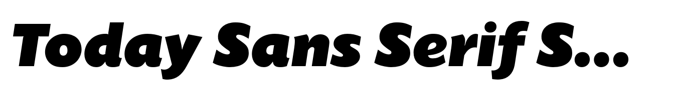 Today Sans Serif SB Ultra Italic